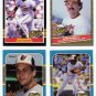 1985-87 Donruss Highlights Baltimore Orioles-4 Cards