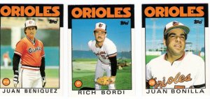 1986 Topps Traded Baltimore Orioles Team Set-3 Cards