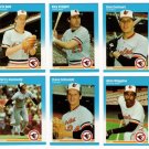 1987 Fleer Update Baltimore Orioles Team-6 Cards