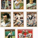 1988 Topps Baltimore Orioles Team Set-28 Cards