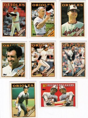 1988 Topps Baltimore Orioles Team Set-28 Cards