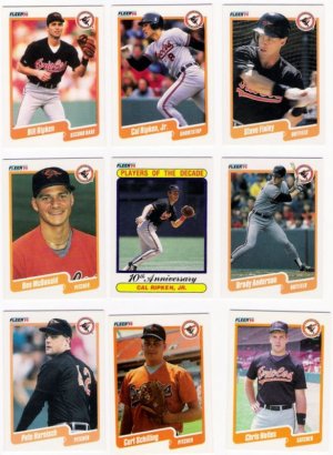 1990 Fleer Regular & Update Baltimore Orioles-30 Cds