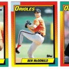 1990 Topps Traded Baltimore Orioles Team Set-3 Cards