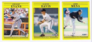 1991 Fleer Update Baltimore Orioles-3 Cards