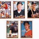 1991 Topps Traded Baltimore Orioles Team Set-5 Cards