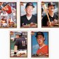 1991 Topps Traded Baltimore Orioles Team Set-5 Cards