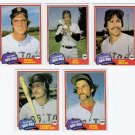 1981 Topps Traded Boston Red Sox Team Set-5 Cards