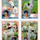 1983 Topps Traded Boston Red Sox Team Set-4 Cards