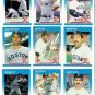 1987 Fleer Boston Red Sox Team Set-23 Cards