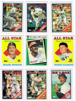 1988 Topps Boston Red Sox Team Set-30 Cards