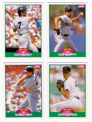 1989 Score Update Boston Red Sox Team-4 Cards