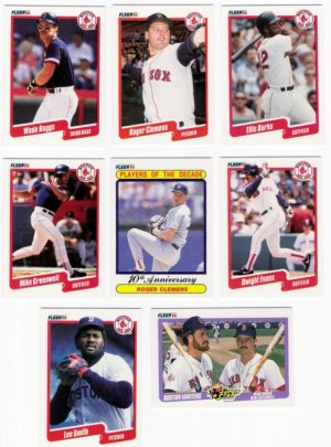 1990 Fleer Regular & Update Boston Red Sox-33 Cds