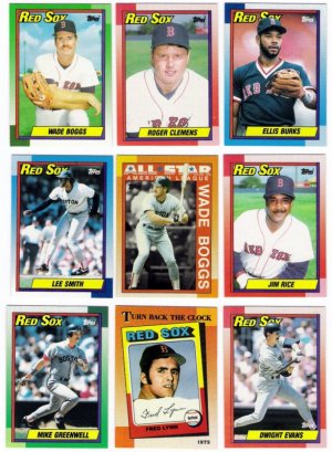 1990 Topps Boston Red Sox Team Set-29 Cards