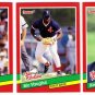 1991 Donruss The Rookies Boston Red Sox-3 Cards