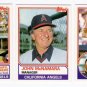 1983 Topps Traded California Angels Team Set-3 Cards