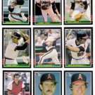 1985 Donruss California Angels Team Set-25 Cards