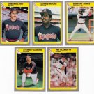 1985 Fleer Update California Angels Team Set-5 Cards