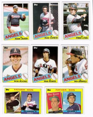 1985 Topps California Angels Team Set-30 Cards