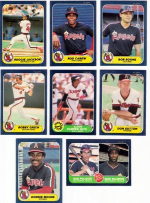 1986 Fleer California Angels Team Set-26 Cards