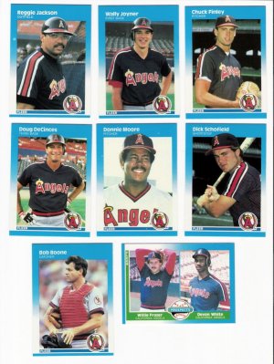 1987 Fleer California Angels Team Set-24 Cards