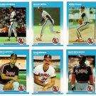 1987 Fleer Update California Angels Team-6 Cards