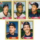 1987 Topps Traded California Angels Team Set-5 Cards