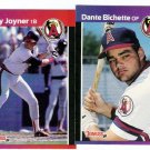 1989 Donruss California Angels Team Set-21 Cards