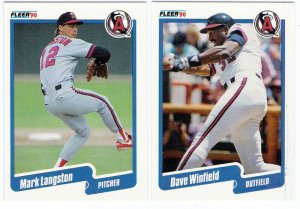 1990 Fleer Update California Angels-6 Cards