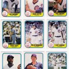 1981 Fleer Chicago Cubs Team Set-25 Cards