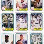 1981 Fleer Chicago Cubs Team Set-25 Cards