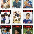 1986 Topps Chicago Cubs Team Set-28 Cards