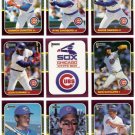 1987 Donruss Opening Day Chicago Cubs-10 Cd