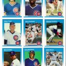 1987 Fleer Chicago Cubs Team Set-24 Cards