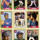 1987 Topps Chicago Cubs Team Set-28 Cards