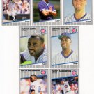 1989 Fleer Update Chicago Cubs Team-7 Cards