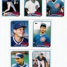 1989 Topps Traded Chicago Cubs Team-7 Cards