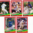 1991 Donruss The Rookies Chicago Cubs-5 Cards