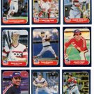 1986 Fleer Chicago White Sox Team Set-24 Cards