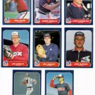1986 Fleer Update Chicago White Sox Team Set-8 Cards