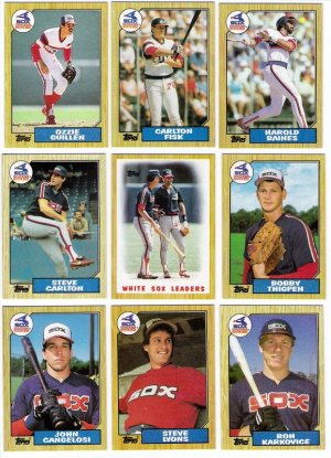 1987 Topps Chicago White Sox Team Set-30 Cards