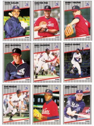 1989 Fleer Chicago White Sox Team Set-23 Cards