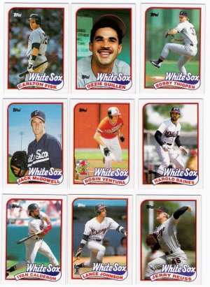 1989 Topps Chicago White Sox Team Set-31 Cards