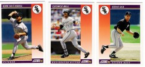 1992 Score Update & Rookies Chicago White Sox-3 Cd