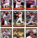 1985-87 Donruss Highlights Cincinnati Reds-12 Cards