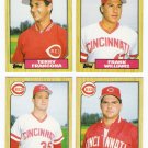 1987 Topps Traded Cincinnati Reds Team Set-4 Cards