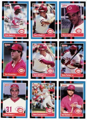 1988 Donruss Cincinnati Reds Team Set-24 Cards