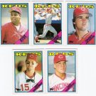1988 Topps Traded Cincinnati Reds Team Set-5 Cards