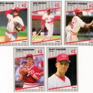 1989 Fleer Update Cincinnati Reds Team-5 Cards