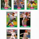 1989 Score Update Cincinnati Reds Team-7 Cards