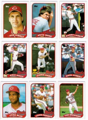 1989 Topps Cincinnati Reds Team Set-29 Card